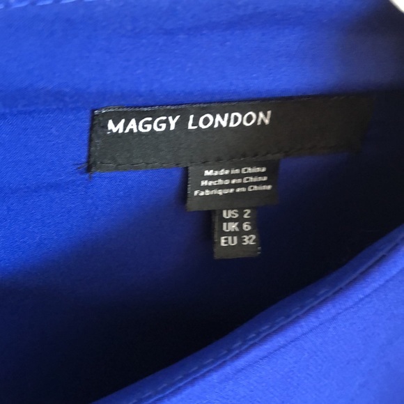 Maggy London | Royal Blue Ruffle Dress - Picture 4 of 4